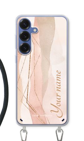 Gold Lines Namecase - Blush