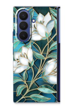 Fiori di vetro colorato blu