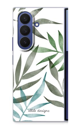 Tropical watercolor leaves