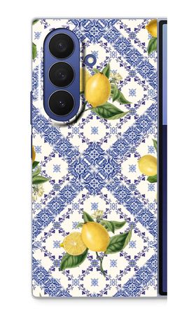 Blue tiles and lemons