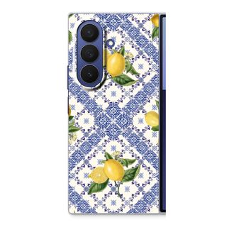 Blue tiles and lemons