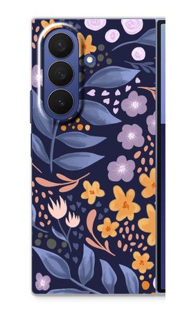 Flowers with blue leaves