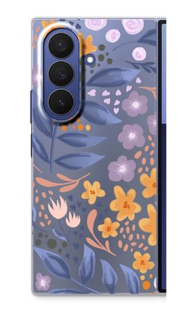 Flowers with blue leaves