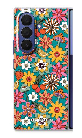 Retro Flowers N°2 - Blue