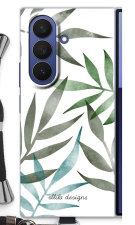 Tropical watercolor leaves