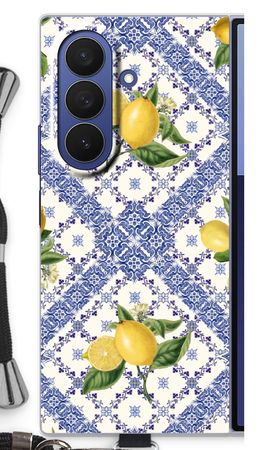 Blue tiles and lemons
