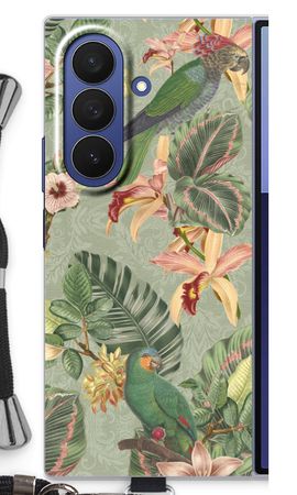 Tropical jungle parrot