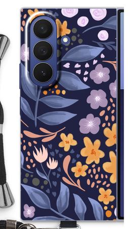 Flowers with blue leaves