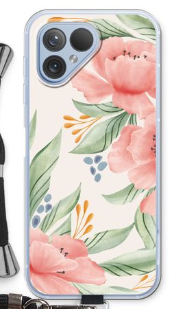Zartrosa Blumen