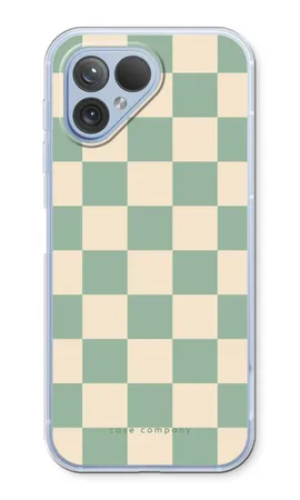 Checkered Mint, Fairphone 5 weiche Hülle