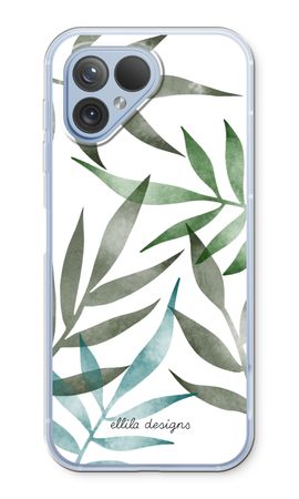 Tropical watercolor leaves