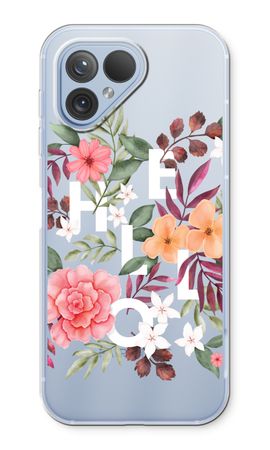 Hello in flowers