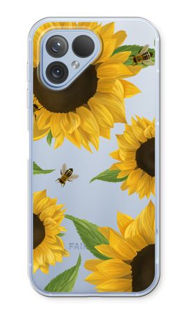 Sunflower and bees