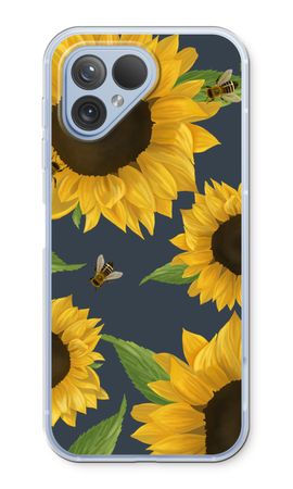 Sunflower and bees
