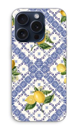 Blue tiles and lemons