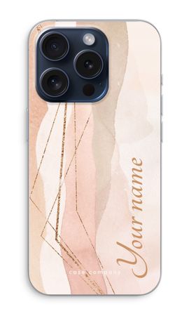 Gold Lines Namecase - Blush