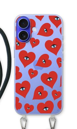 Red heart eyes