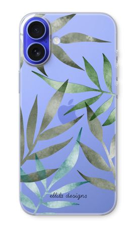 Tropical watercolor leaves