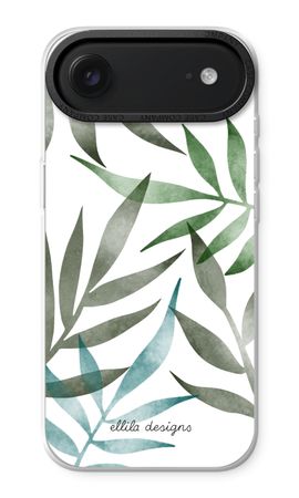 Tropical watercolor leaves