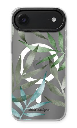 Tropical watercolor leaves