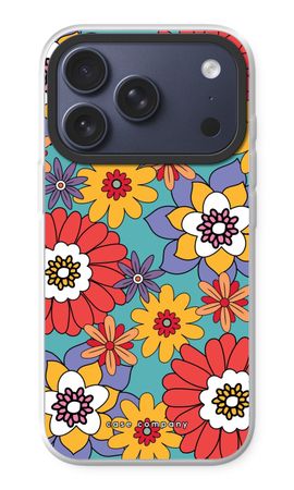 Retro Flowers - Blue