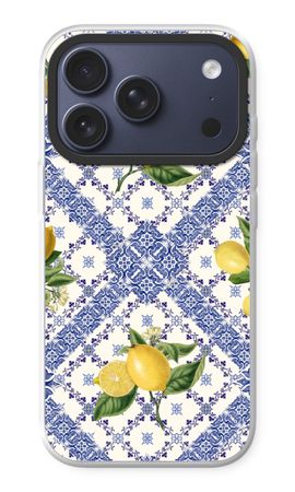 Blue tiles and lemons