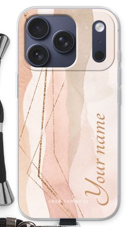 Gold Lines Namecase - Blush