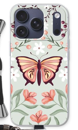 Fjäril i en blommig värld