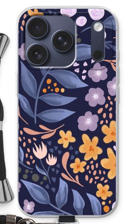 Flowers with blue leaves