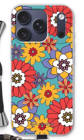 Retro Flowers - Blue