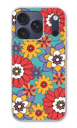 Retro Flowers - Blue