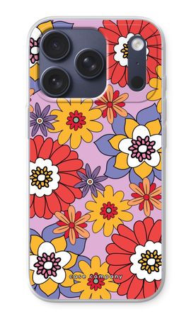 Retro Flowers - Purple