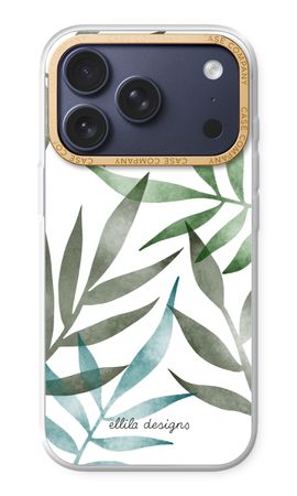Tropical watercolor leaves