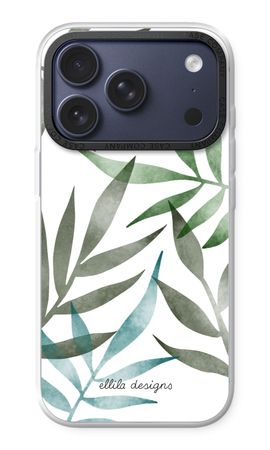 Tropical watercolor leaves
