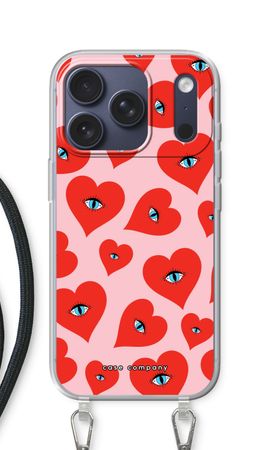Red heart eyes