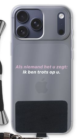 Ik ben trots op u