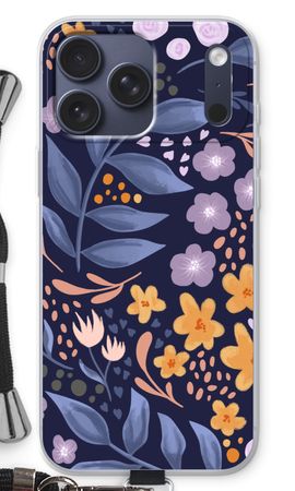 Flowers with blue leaves