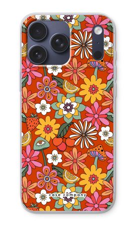 Retro Blumen - Rot