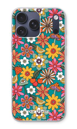 Retro Blumen N°2 - Blau