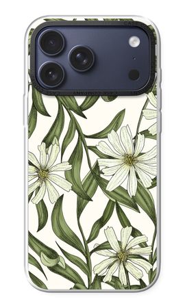 Wit bloemenpatroon