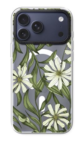 Wit bloemenpatroon