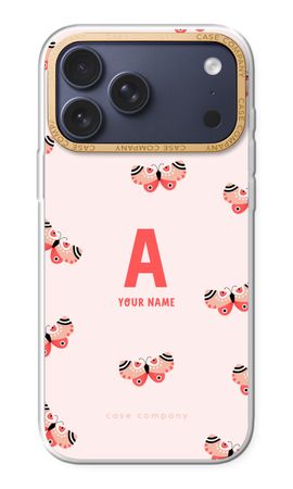 Rosy Butterflies Monogram