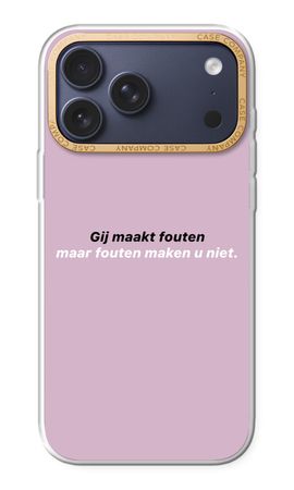 Fouten maken u niet