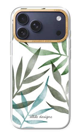 Tropical watercolor leaves