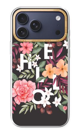 Hello in flowers