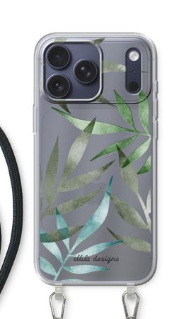 Tropical watercolor leaves