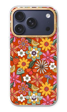 Retro Flowers - Red