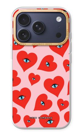 Red heart eyes
