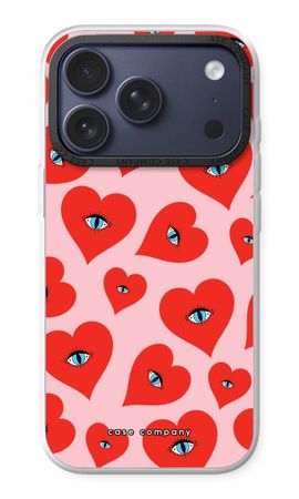 Red heart eyes