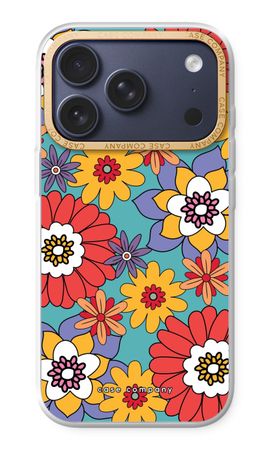 Retro Flowers - Blue